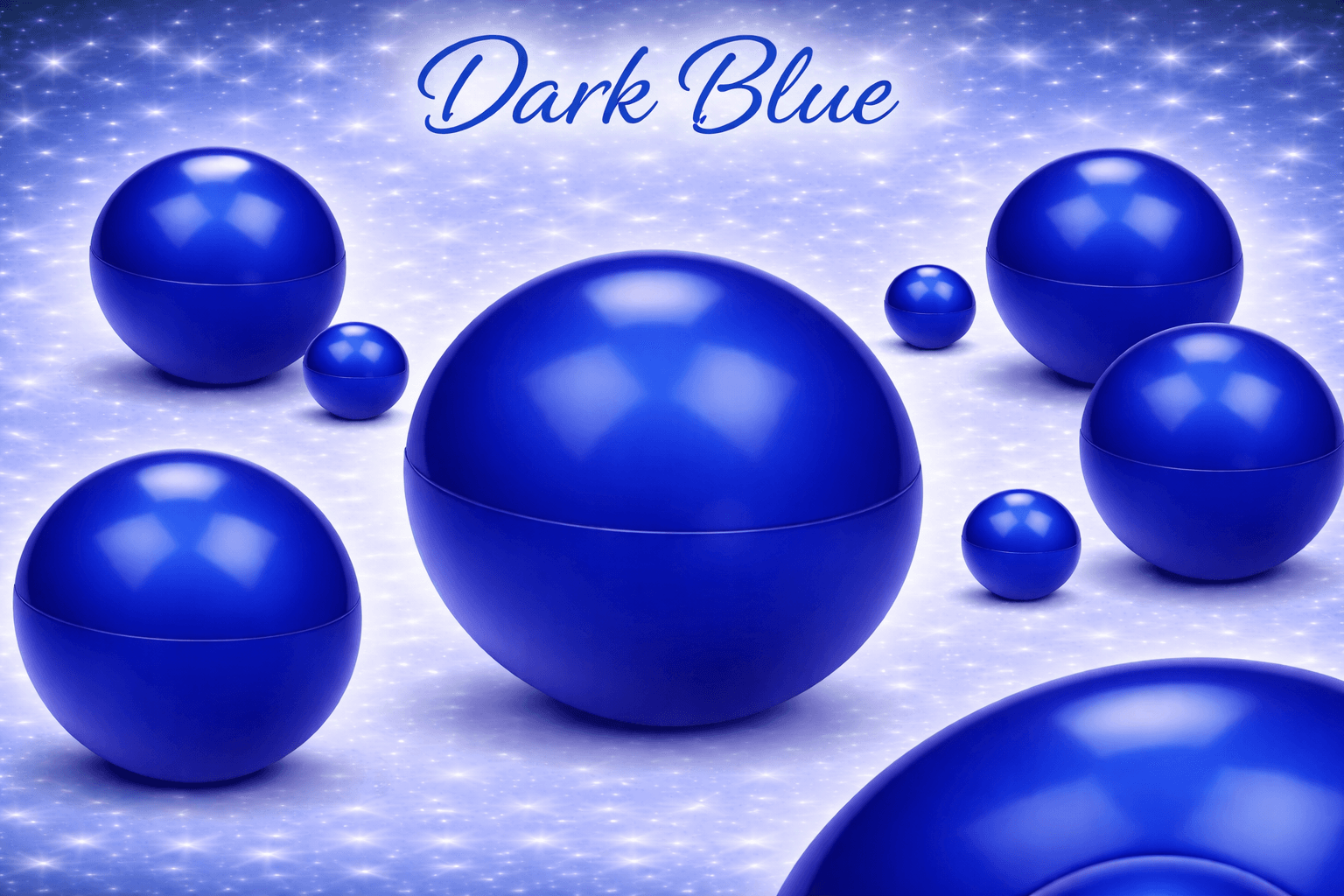 Dark blue 70mm ballenbak ballen