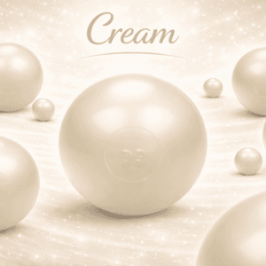 Cream 70mm ballenbak ballen