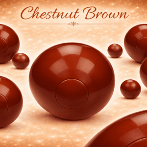 Chestnut brown 70mm ballenbak ballen