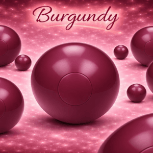 Burgundy 70mm ballenbak ballen